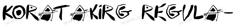 KoratakiRg Regula字体转换